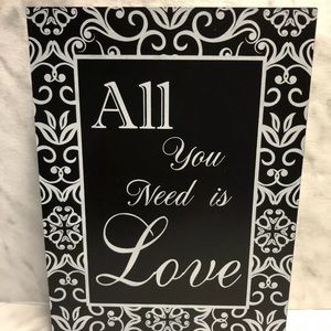 Wooden Block Sign “Love”